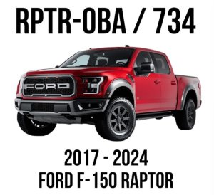 Ford Raptor Onboard Air System with Train Horns - Kleinn Air Horns - Model 730 Demon Triple Train Horn - Black - `17-`25